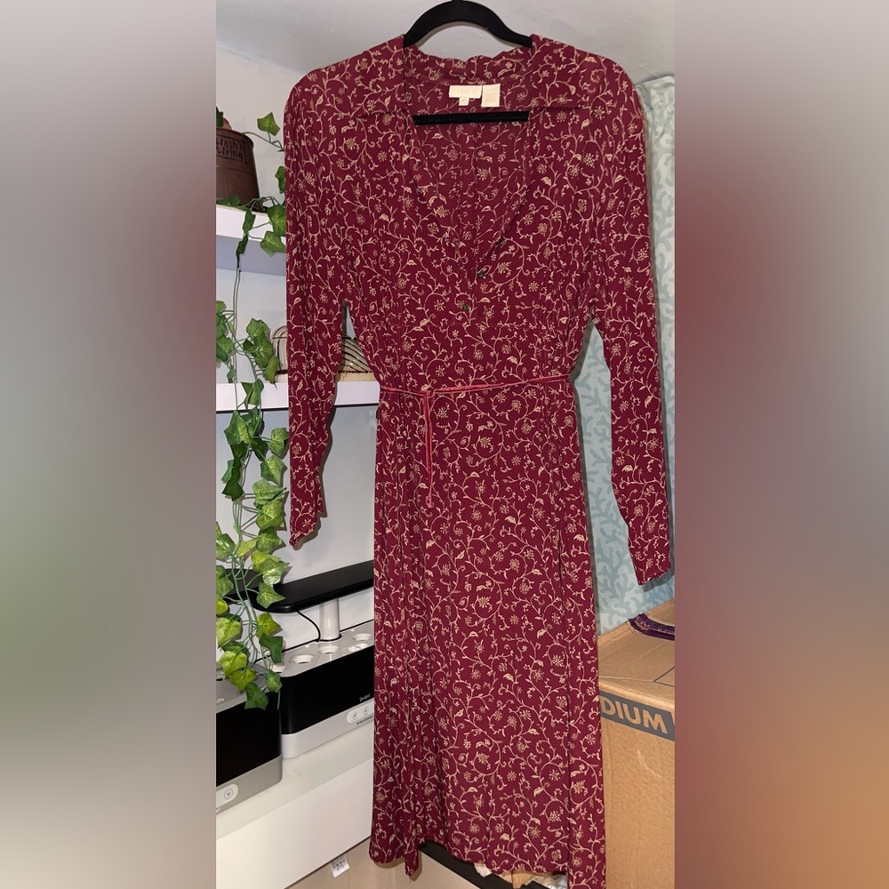 J.Jill floral long sleeve dress
